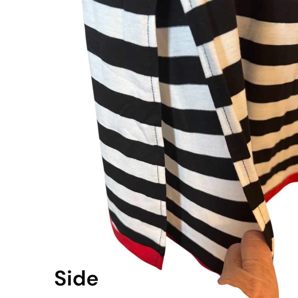 NWT  BLACK/WHITE  CASUAL SUMMER DRESS  SMALL    #CL - Picture 5 of 10
